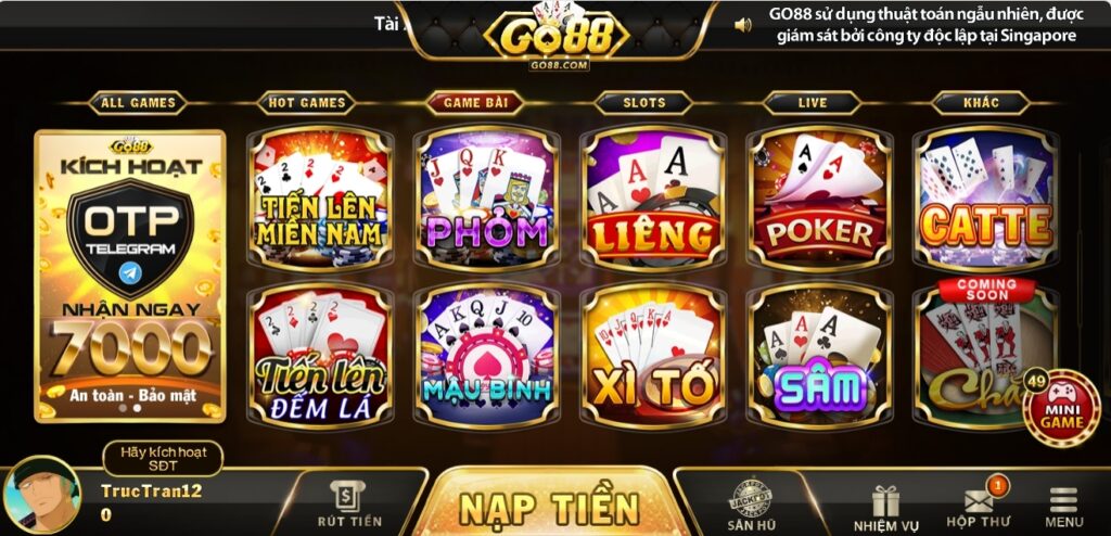 Đa dạng game trực tuyến cho cược thủ lựa chọn