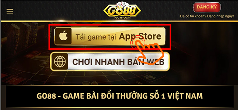 Hướng dẫn tải Go88 IOS